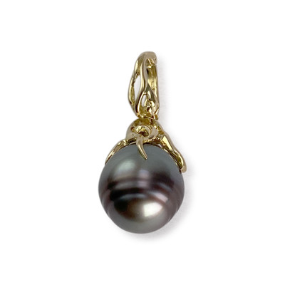 Pendentif d'occasion or 750 jaune perlede tahiti - vue 1