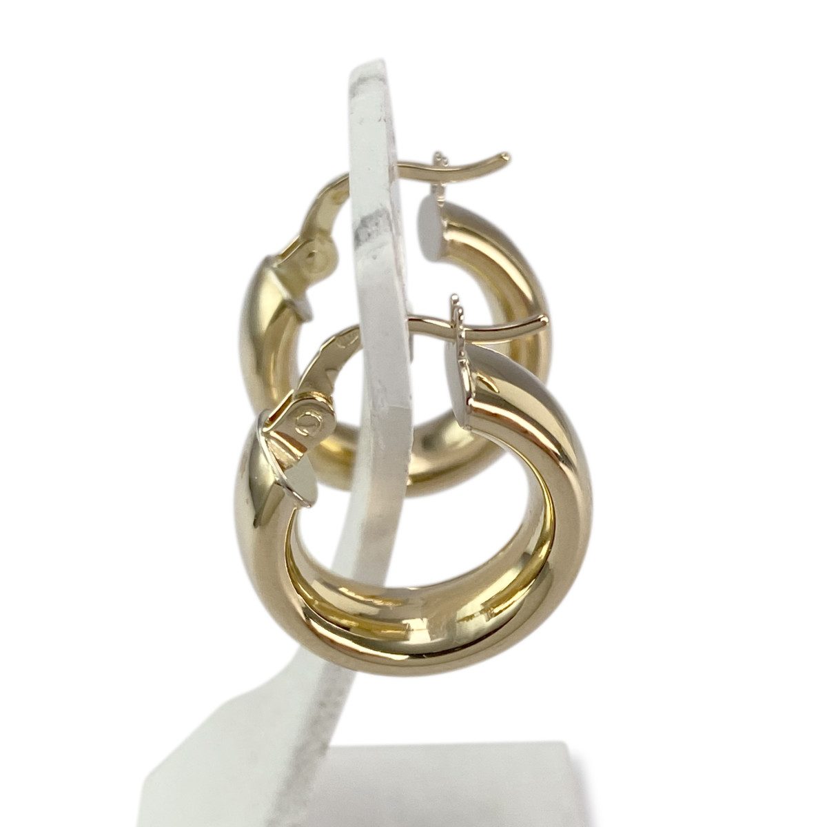 Boucles d'oreilles d'occasion or 750 jaune - vue 2