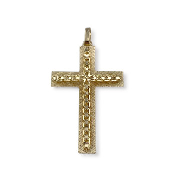 Croix d'occasion or 750 jaune