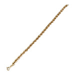 Bracelet d'occasion or 750 jaune maille torsadee - vue 2