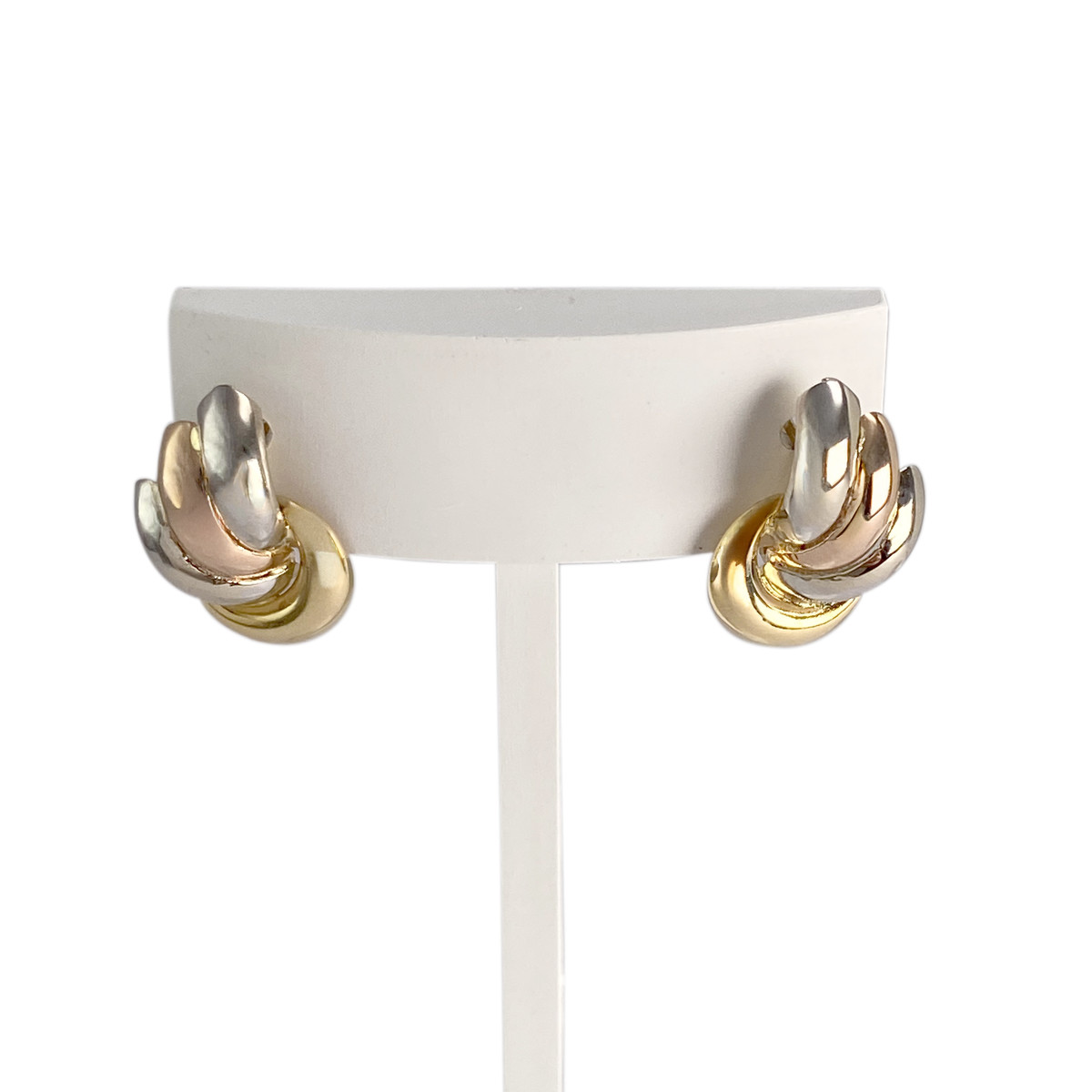 Boucles d'oreilles d'occasion 3 ors 750 fermoir clip