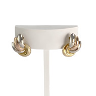 Boucles d'oreilles d'occasion 3 ors 750 fermoir clip