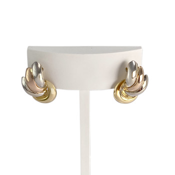 Boucles d'oreilles d'occasion 3 ors 750 fermoir clip