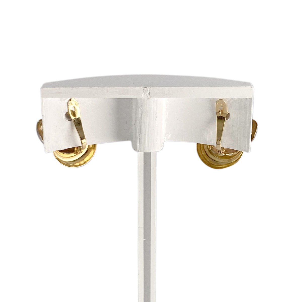 Boucles d'oreilles d'occasion 3 ors 750 fermoir clip - vue 3