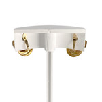 Boucles d'oreilles d'occasion 3 ors 750 fermoir clip - vue 3