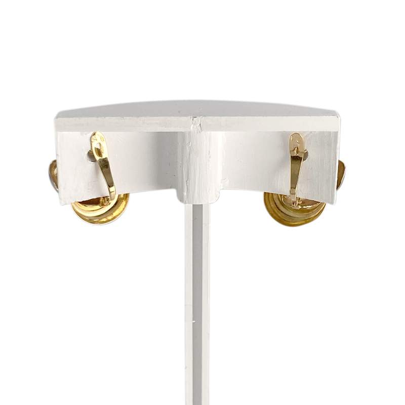 Boucles d'oreilles d'occasion 3 ors 750 fermoir clip - vue 3