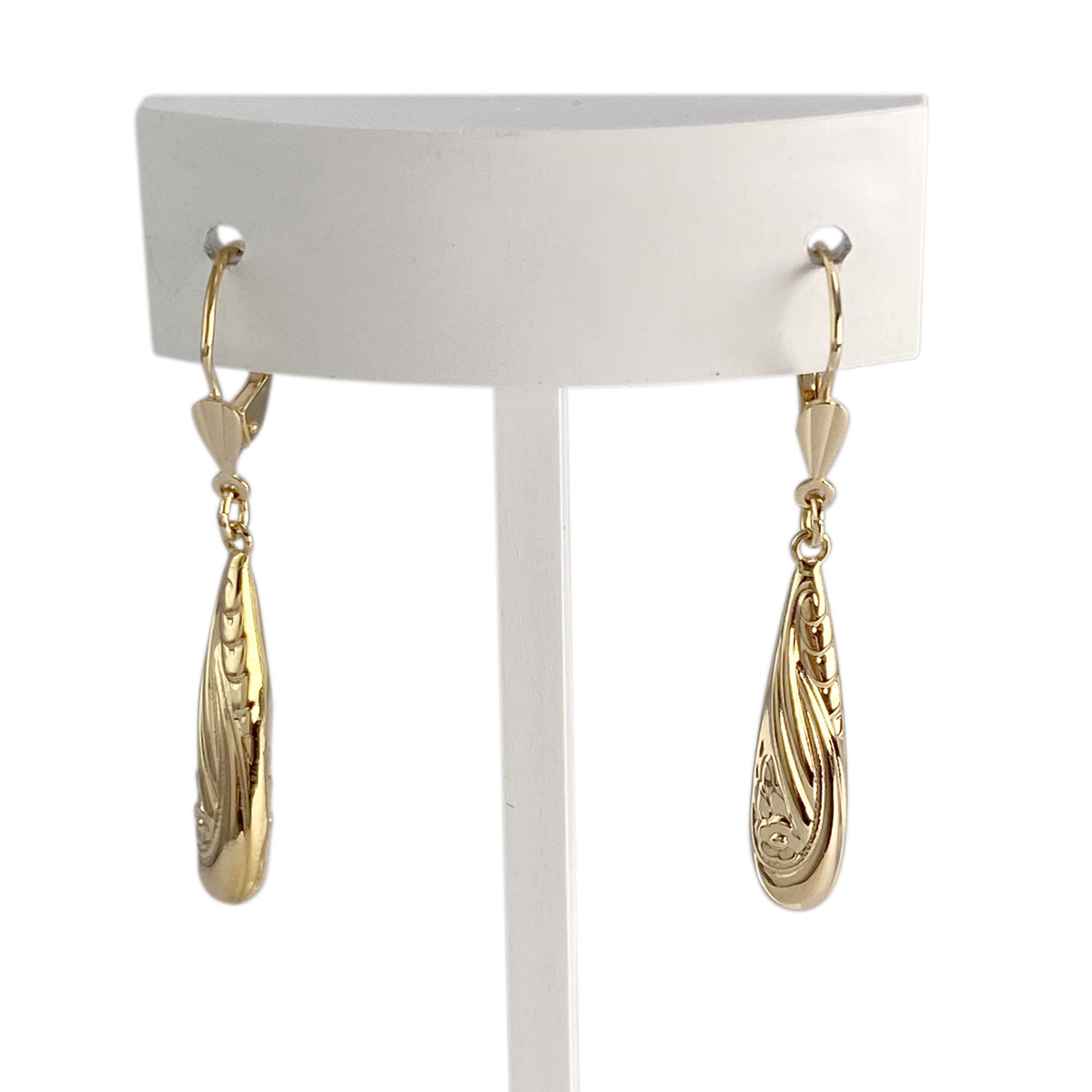 Boucles d'oreilles d'occasion or 750 jaune