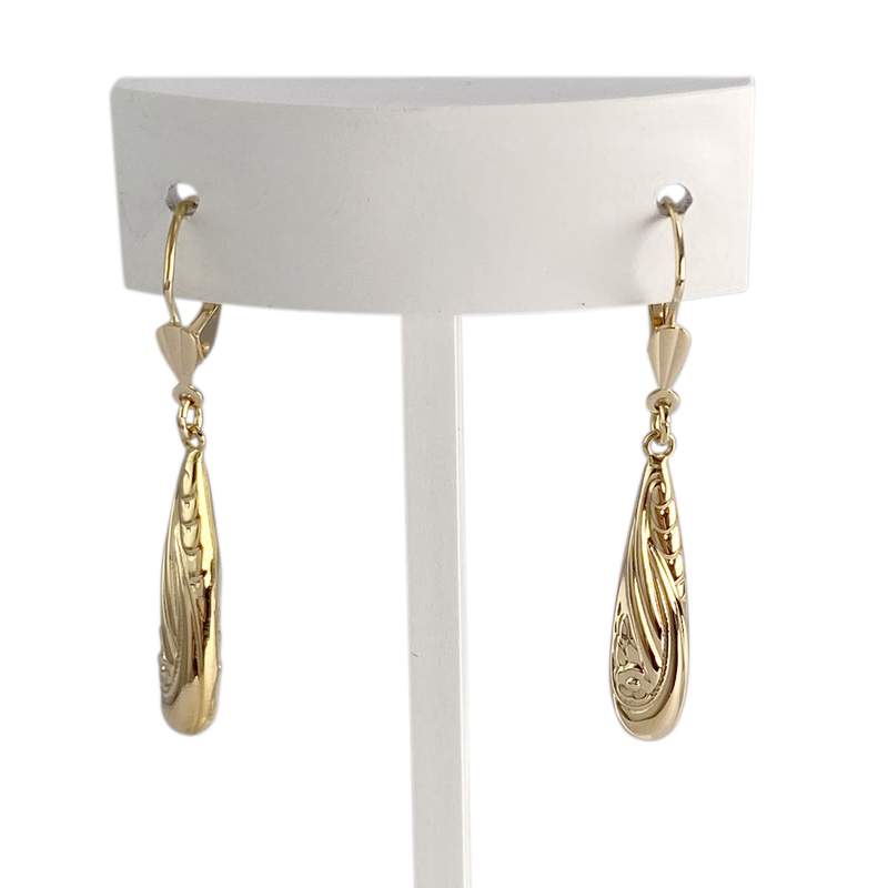 Boucles d'oreilles d'occasion or 750 jaune - vue 1