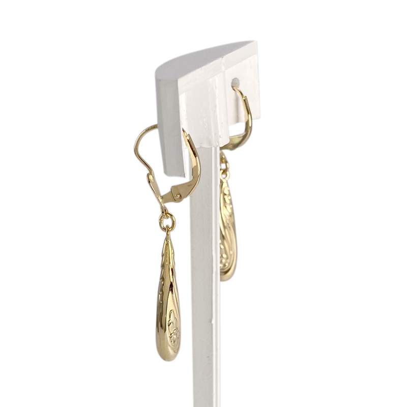 Boucles d'oreilles d'occasion or 750 jaune - vue 2