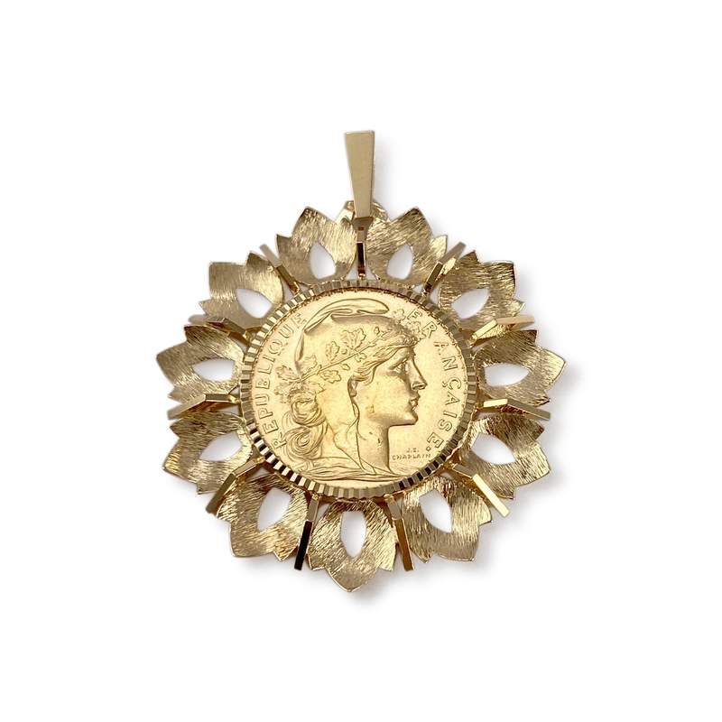 Médaille d'occasion or 750 jaune République Française - vue 2