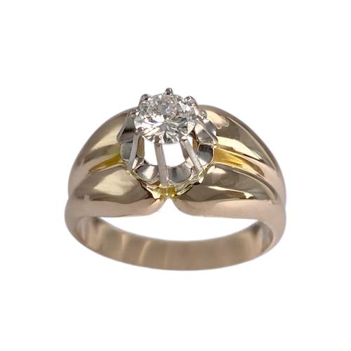 Bague d'occasion 2 ors 750 diamant