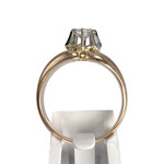 Bague d'occasion 2 ors 750 diamant - vue 3