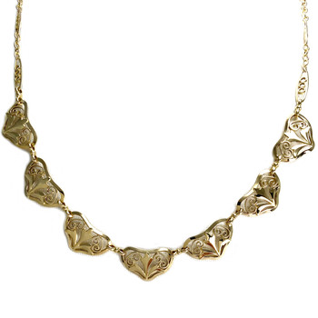 Collier d'occasion or 750 jaune maille fantaisie