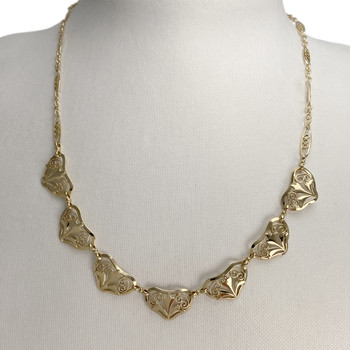 Collier d'occasion or 750 jaune maille fantaisie