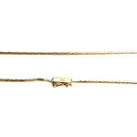 Collier d'occasion  or 750 2 tons maille haricot diamants topazes bleues traitées - vue 3