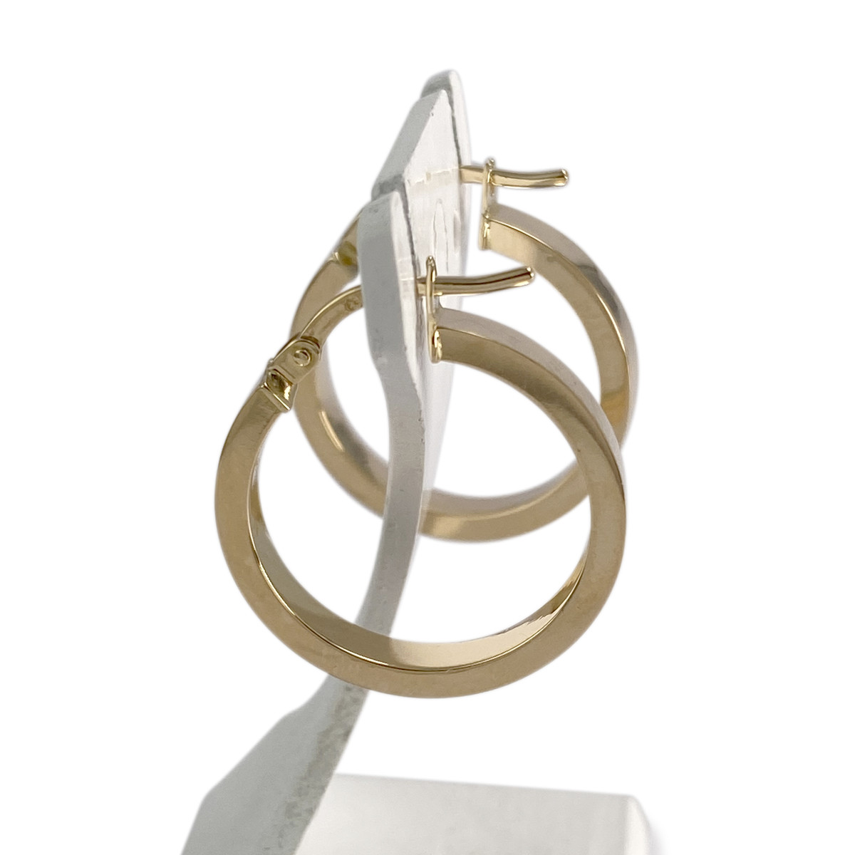 Créoles d'occasion or 750 jaune - vue 2