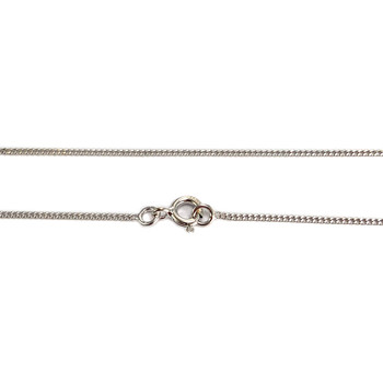 Tweedehands 750 witgouden armband met schakels, 40,5 cm