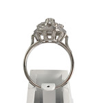 Bague d'occasion or 750 blanc diamants - vue 3