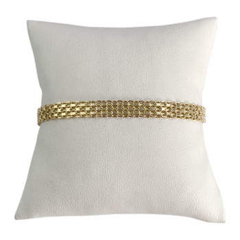 Bracelet d'occasion or 750 jaune maille fantaisie