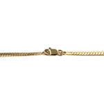Collier d'occasion or 750 jaune maille anglaise diamants - vue 3