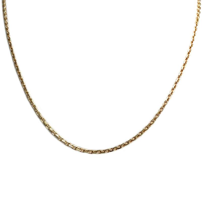 Chaîne d'occasion or 750 jaune maille forçat 40.5 cm - vue 1