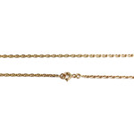 Tweedehands ketting van 750 geelgoud, forçat-schakels, 40,5 cm - afbeelding 3