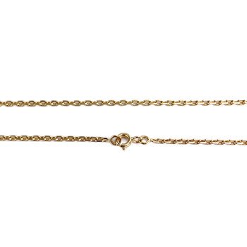 Tweedehands gouden ketting 750 gele maliënkolder 40.5 cm