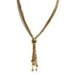 Collier d'occasion en or jaune 750, maille boule, 45 cm - vue 1