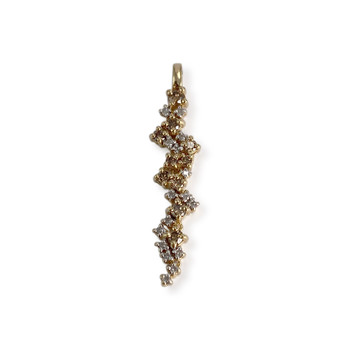 Pendentif d'occasion 2 ors 750 diamants