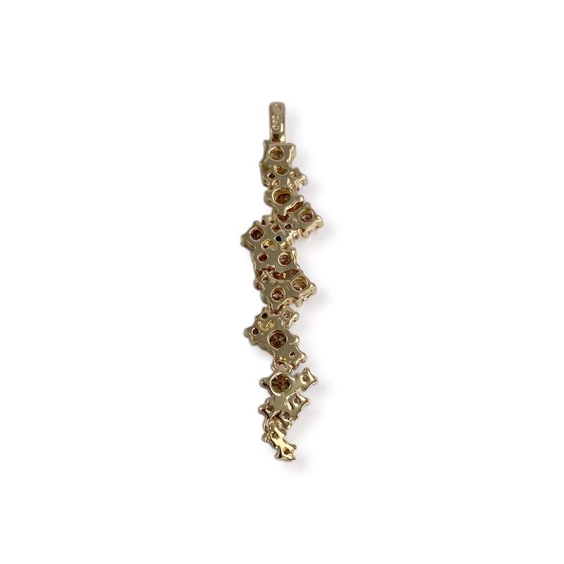 Pendentif d'occasion 2 ors 750 diamants - vue 3
