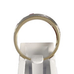 Bague d'occasion 2 ors 375 diamants rubis - vue 3