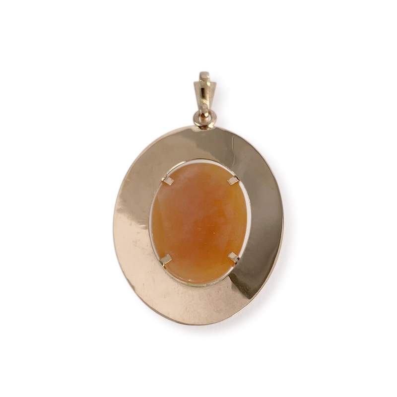 Pendentif d'occasion 2 ors 750 camée - vue 2
