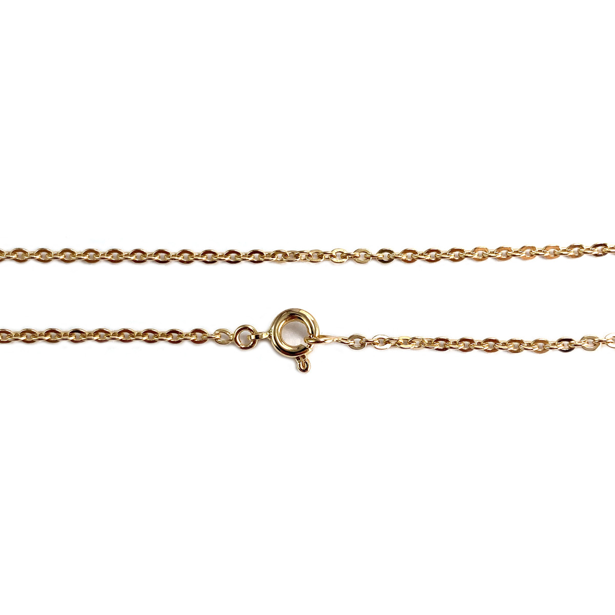 Tweedehands ketting van 750 geelgoud met forcat-schakels, 41,5 cm - afbeelding 3
