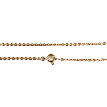 Tweedehands ketting van 750 geelgoud met forcat-schakels, 41,5 cm