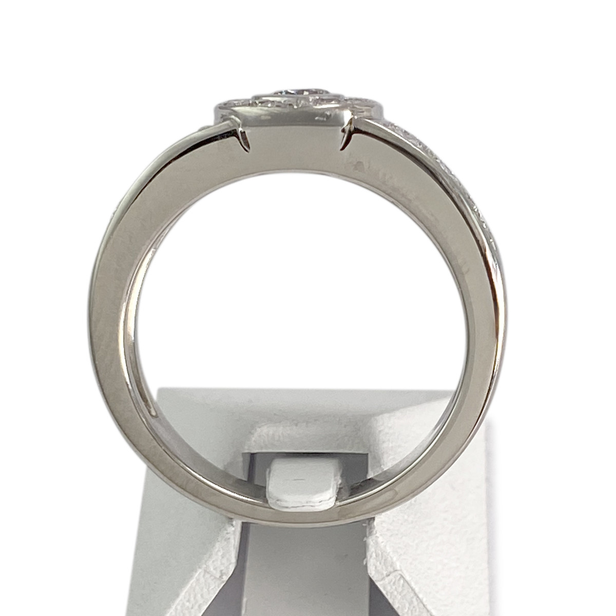 Bague d'occasion or 750 blanc diamants - vue 3