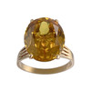 Bague d'occasion or 750 jaune corindon synthetique - vue V1