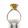 Bague d'occasion or 750 jaune corindon synthetique - vue V3