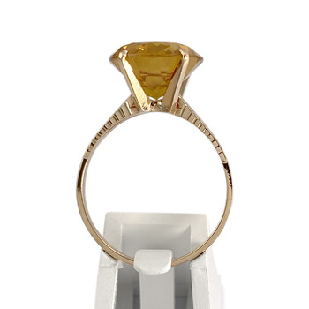 Bague d'occasion or 750 jaune corindon synthetique
