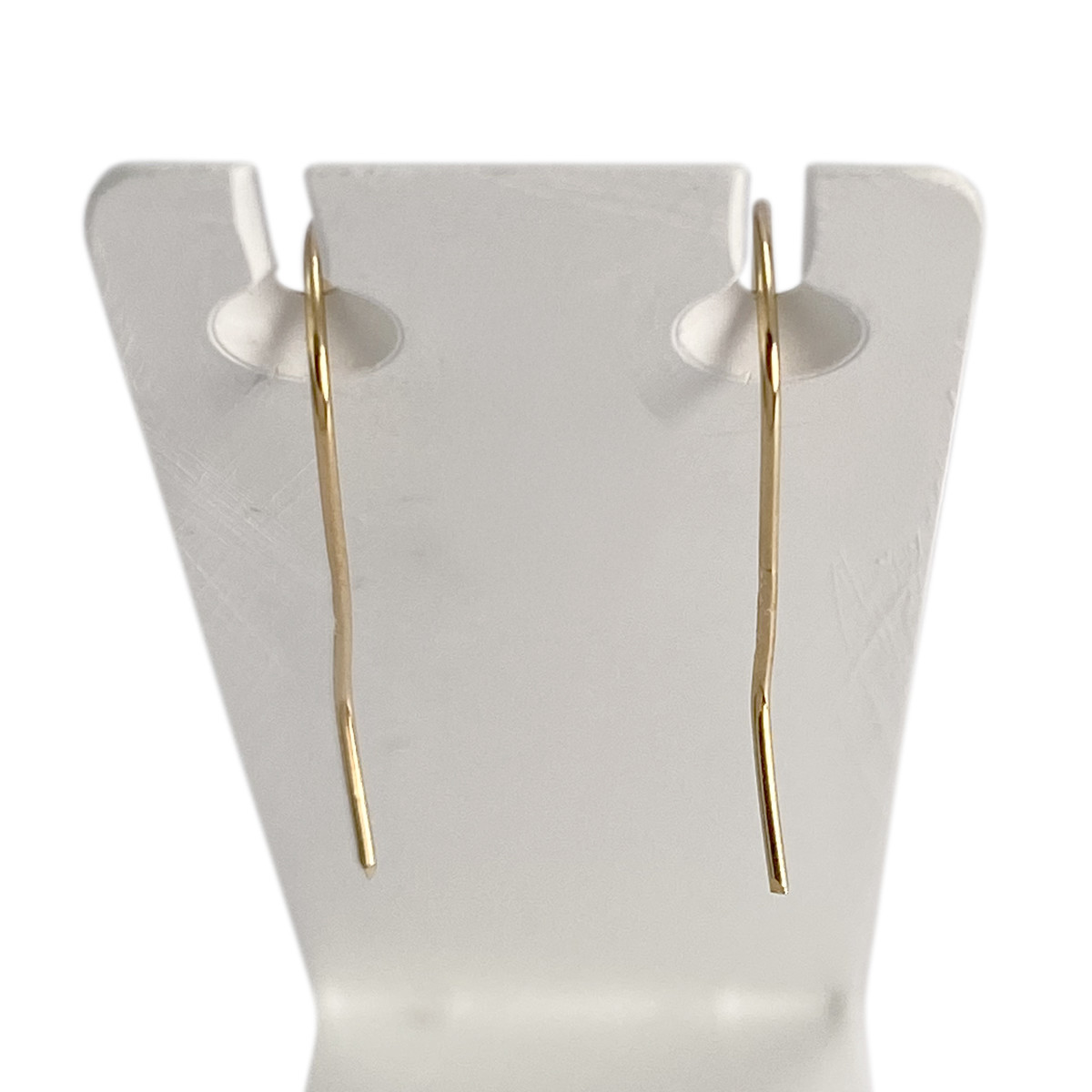 Boucles d'oreilles d'occasion or 750 jaune pierre synthetique - vue 3