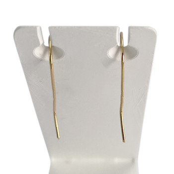 Boucles d'oreilles d'occasion or 750 jaune pierre synthetique