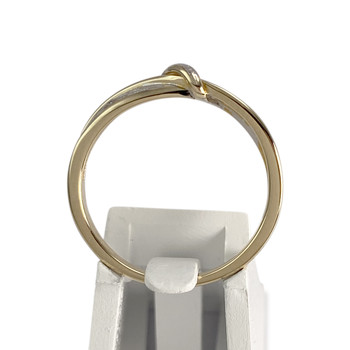 Bague d'occasion  or 750 2 tons diamants