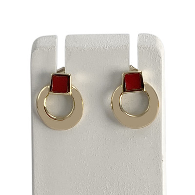Boucles d'oreilles d'occasion or 750 jaune