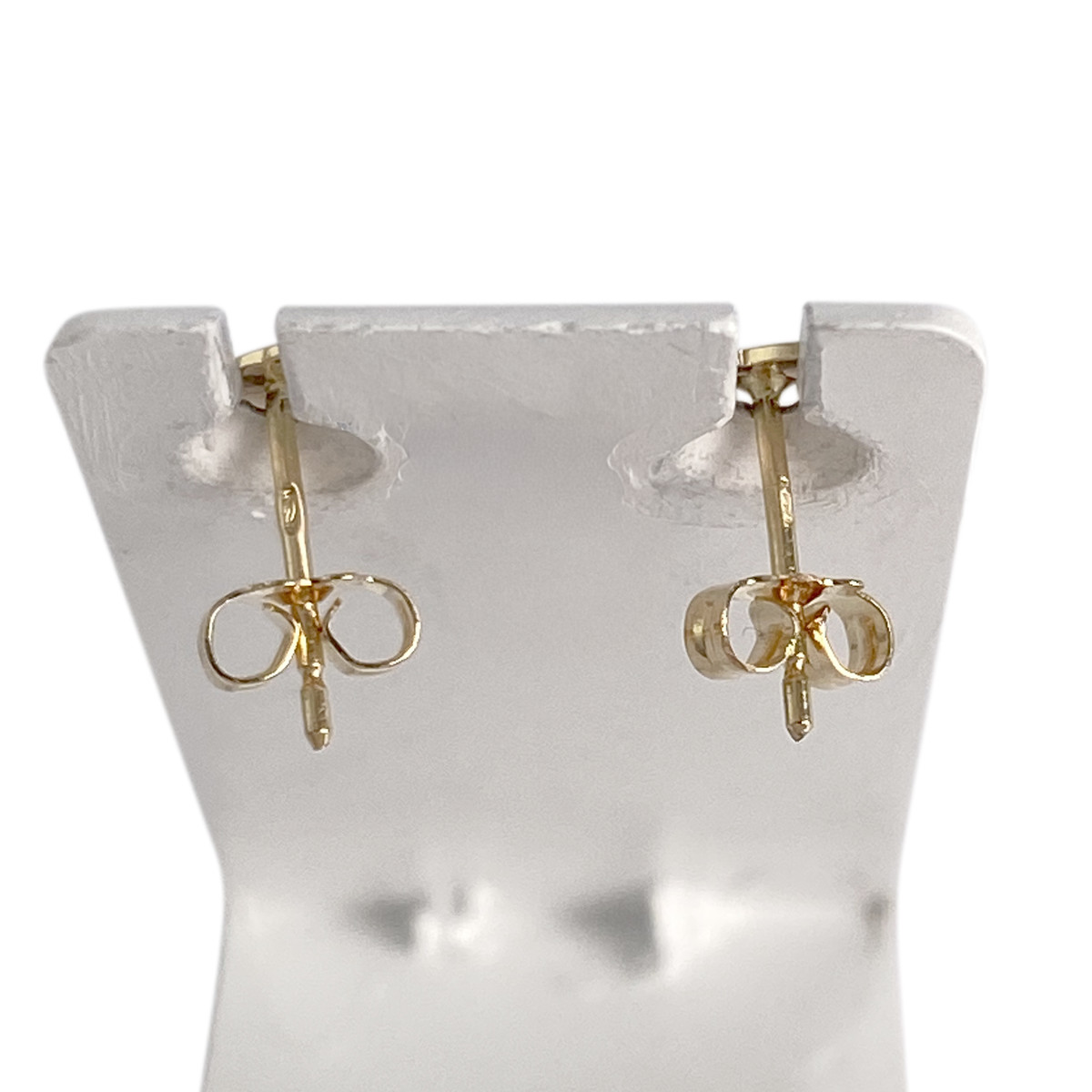 Boucles d'oreilles d'occasion or 750 jaune panda - vue 3