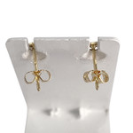 Boucles d'oreilles d'occasion or 750 jaune panda - vue 3