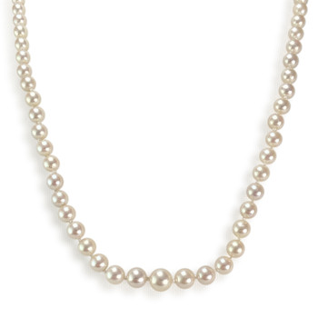 Collier d'occasion or 750 jaune perle de culture du japon