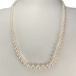 Collier d'occasion or 750 jaune perle de culture du japon - vue 2