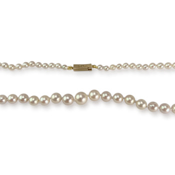 Collier d'occasion or 750 jaune perle de culture du japon