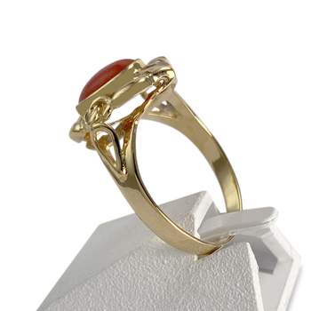Bague d'occasion or 750 jaune corail
