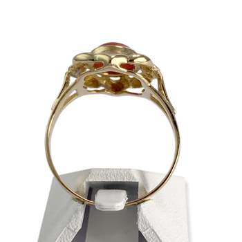 Bague d'occasion or 750 jaune corail