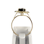 Bague d'occasion or 750 jaune diamant onyx - vue 3